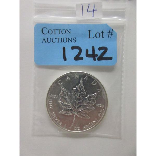 1 Oz .9999 Silver 2011 Canada Maple Leaf Coin