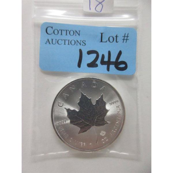 1 Oz .9999 Silver 2021 Canada Maple Leaf Coin