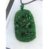 Image 1 : Carved Jade Dragon Pendant on Cord