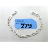 Image 1 : New Italian 8" Sterling Silver Chain Bracelet