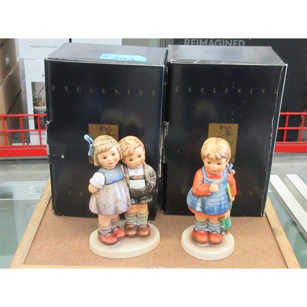 2 M.J. Hummel Club Figurines with Original Boxes