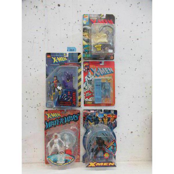 5 Marvel X-Men Figurines - Original Boxes