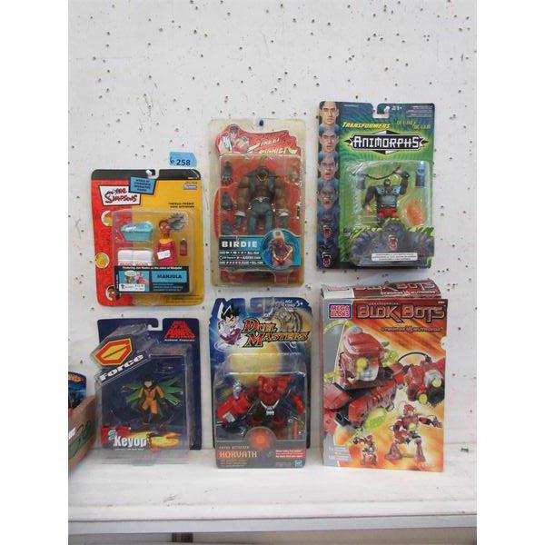 6 Assorted Action Figures in Original Packages