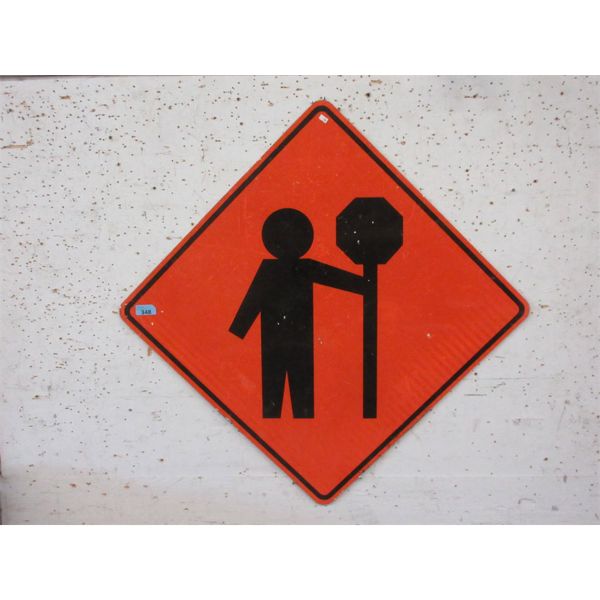 40" Reflective Metal "Road Construction" Sign