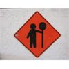 Image 1 : 40" Reflective Metal "Road Construction" Sign