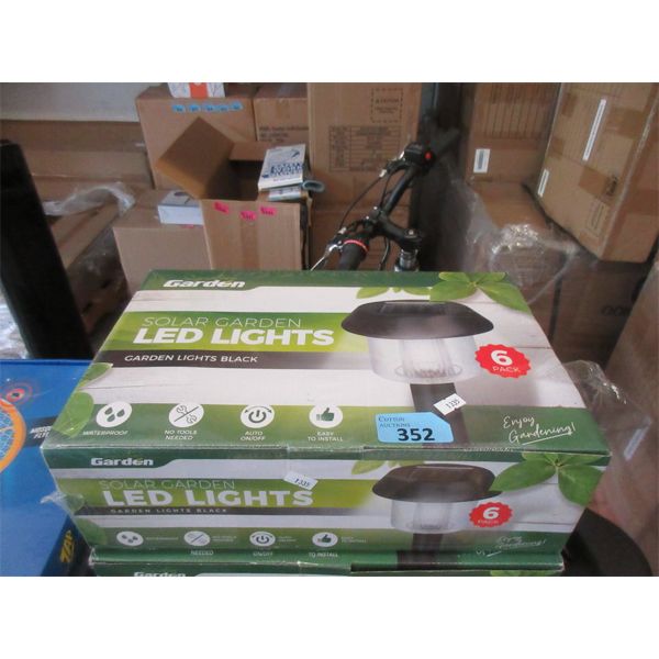 New 6 Pack of Solar LED Garden Stake Lights