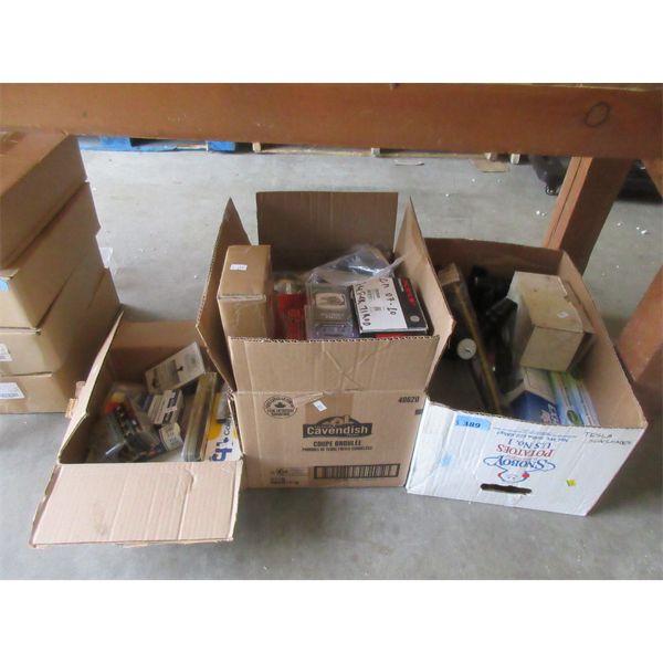 3 Box Lot of Assorted Auto & Other Goods