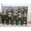 Image 1 : 5 Panel Asian Folding Screen with 2D Applied Design