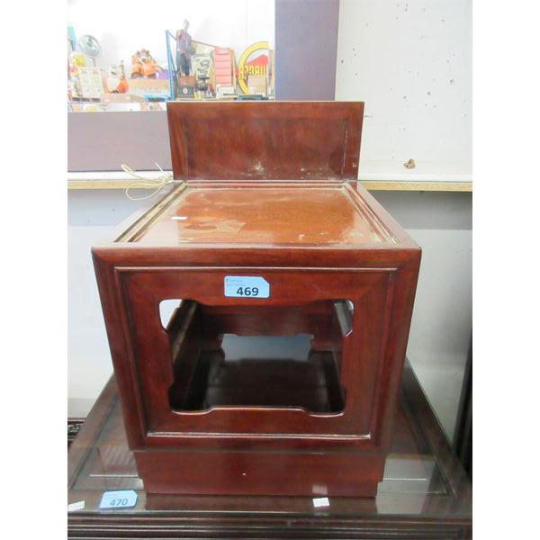 Rosewood Side Table - 16  x 14  x 22  tall