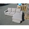 Image 1 : Grey Fabric Chaise End Sofa - Store Model