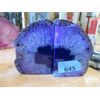 Image 1 : Brazilian Crystal Agate Bookend Set - Purple