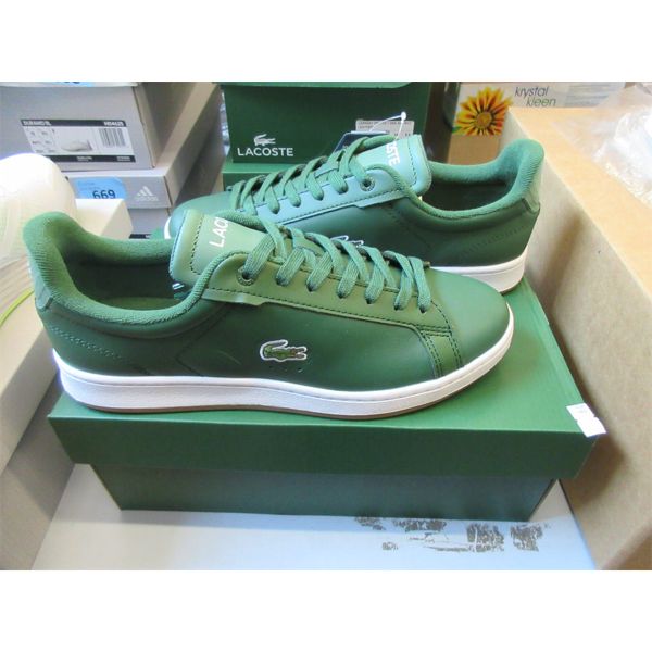 New Pair of Lacoste Green Leather Shoes