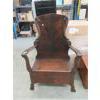 Image 1 : Vintage Solid Wood Hall Chair with Storage Seat