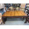 Image 2 : Family Size Parquet Top Dining Table with 8 Chairs