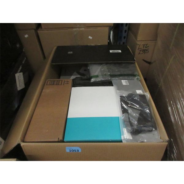 Box of Assorted Electronics and Clothing