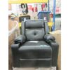 Image 1 : New Black Rocking Swivel Recliner - Vegan Leather