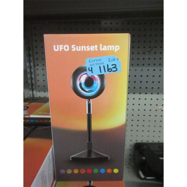 4 New UFO Sunset Lamps - 19 cm tall