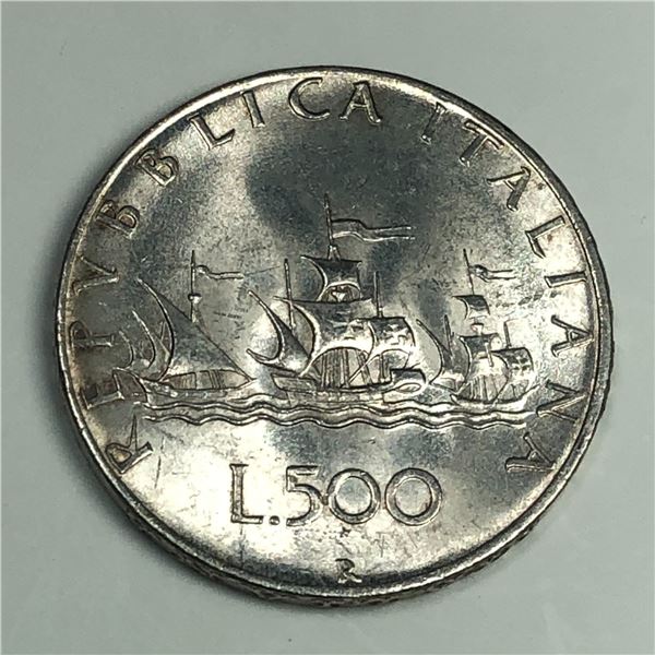 Italy 500 Lire BU Nice Coin 1958