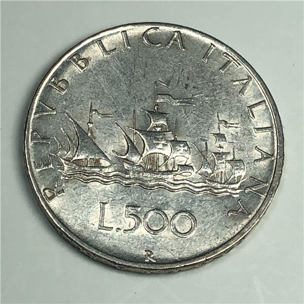 Italy 500 Lire BU Nice Coin 1958