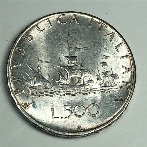 Italy 500 Lire BU Nice Coin 1966
