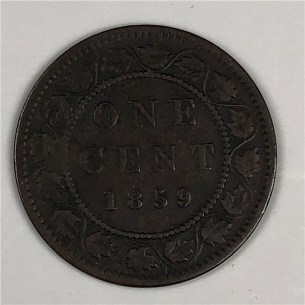 Canadian Large Cent 1859