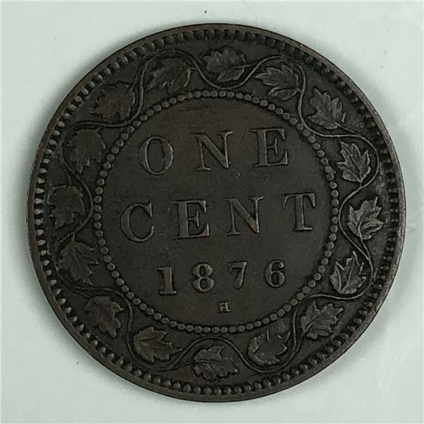 Canadian Large Cent 1876 EF