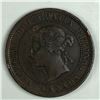 Image 2 : Canadian Large Cent 1882 Double H EF