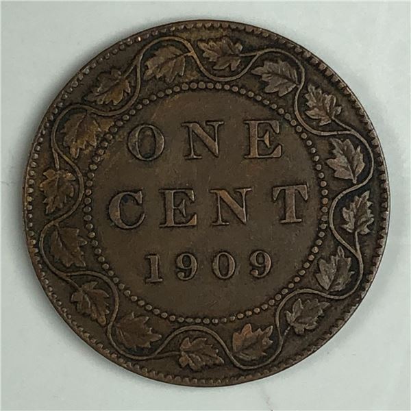 Canadian Large Cent 1909 EF+ 272