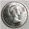Image 2 : 1963 Queen Elizabeth II Canadian Silver Dollar UNC Blast White