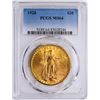 Image 1 : 1928 $20 St. Gaudens Double Eagle Gold Coin PCGS MS64