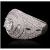Image 1 : 18KT White Gold 2.97 ctw Diamond Ring
