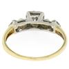 Image 7 : Vintage 14k Yellow & White Gold 0.40 ctw 3 Stone Illusion Set Round Diamond Ring