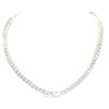 Image 2 : 14K Tennis Necklace 16.45 ctw of Diamonds