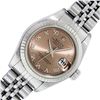 Image 1 : Rolex Ladies Sapphire Quickset Salmon Roman Datejust Wristwatch 26MM