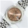 Image 2 : Rolex Ladies Sapphire Quickset Salmon Roman Datejust Wristwatch 26MM
