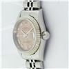Image 6 : Rolex Ladies Sapphire Quickset Salmon Roman Datejust Wristwatch 26MM