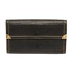 Louis Vuitton Black Leather International 3 Fold Wallet