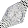 Image 1 : Rare Rolex Ladies Platinum Factory Diamond Dial & Bezel President With Rolex Box