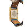 Image 7 : Hermes Gold Plated Metal and Leather Medor Quartz 18mm Watch