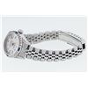 Image 7 : Rolex Ladies Quickset Silver Index Diamond Lugs & Sapphire Datejust Wristwatch