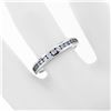 Image 3 : Classic 14K White Gold .40 ctw Channel Set Round Brilliant Diamond 3.4mm Band Ri