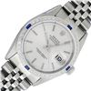 Image 1 : Rolex Mens Stainless Steel Silver Index With Sapphire Diamond Bezel 36MM