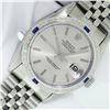 Image 2 : Rolex Mens Stainless Steel Silver Index With Sapphire Diamond Bezel 36MM