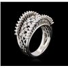 Image 3 : 0.62 ctw Diamond Ring - 14KT White Gold