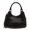 Image 1 : Chanel Black Leather Tassel Hobo Bag