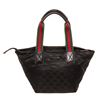 Image 1 : Gucci Black Canvas Web Zip Tote Bag