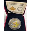 Image 2 : 2014 25 Cent Coloured Coin Birds of Canada Eastern Meadow Lark - Royal Canadian Mint