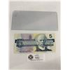 Image 2 : Bank of Canada 1986  $5 Bill-Uncirc