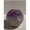 Image 2 : AMETHYST SPHERE BRAZIL APPROX 3.5"X3.5"- RETAIL $1400