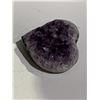 Image 2 : NEW AMETHYST HEART BRAZIL APPROX 1"X4"X4"- RETAIL $1200